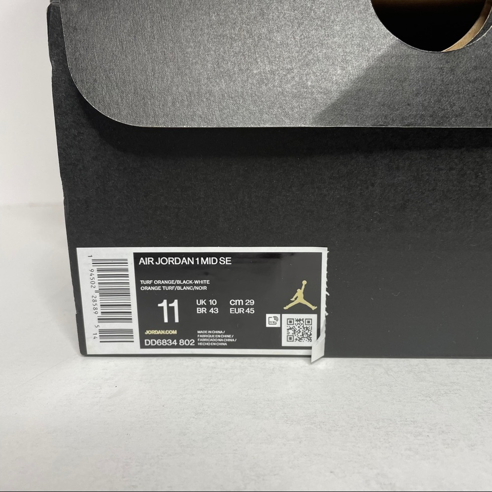 Nike Air Jordan 1 Retro Mid SE Turf Orange NEW - Picture 7 of 7